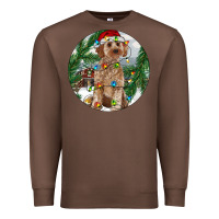 Chestnut Cockapoo Christmas Premium Sweatshirt - RanaPortraitStore