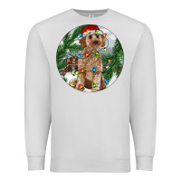 Dove Grey Cockapoo Christmas Premium Sweatshirt - RanaPortraitStore