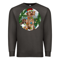 Smoke Cockapoo Christmas Premium Sweatshirt - RanaPortraitStore