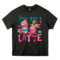 Asphalt love you a latte Heavy Core Tee - OliviaCreatesArt