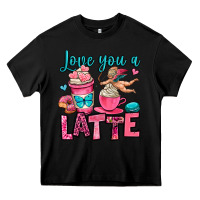 Black love you a latte Heavy Core Tee - OliviaCreatesArt