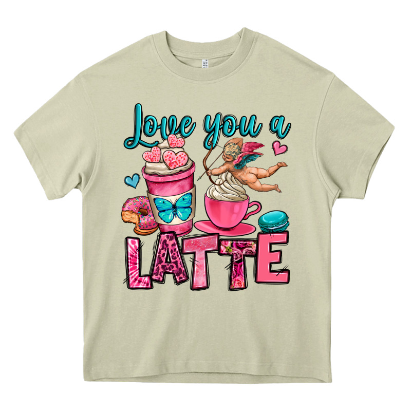 Love You A Latte Heavy Core Tee by OliviaCreatesArt | Teevron