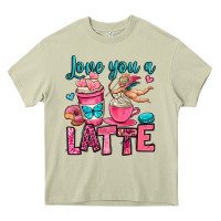 Mossy love you a latte Heavy Core Tee - OliviaCreatesArt