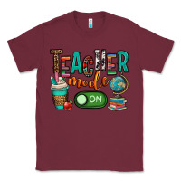 Burgundy teacher mode on Classic Tee - OliviaCreatesArt