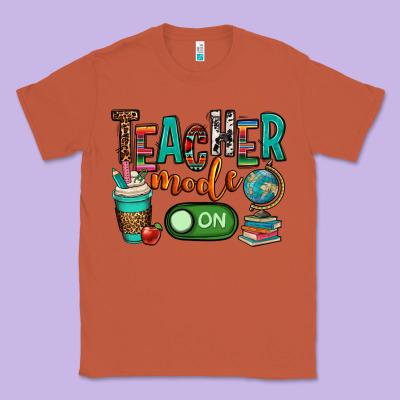 Teacher Mode On Classic Tee Designed By Oliviacreatesart