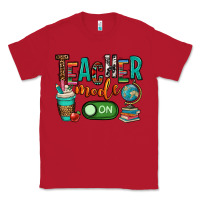 Red teacher mode on Classic Tee - OliviaCreatesArt