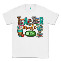 White teacher mode on Classic Tee - OliviaCreatesArt