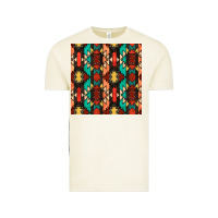 Native American Aztec Seamless Pattern Vintage Tee | Teevron
