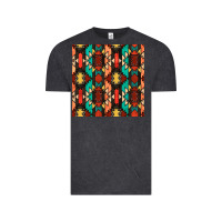 Vintage Black native american aztec seamless pattern Vintage Tee - BundleAndBundleShop
