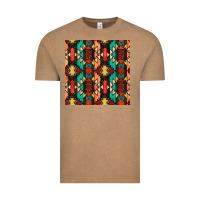 Vintage Coffee native american aztec seamless pattern Vintage Tee - BundleAndBundleShop