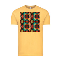 Vintage Mustard native american aztec seamless pattern Vintage Tee - BundleAndBundleShop