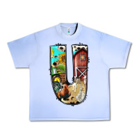 Grape Ice farm life alphabet lowercase letters u Urban Heavy Tee - BundleAndBundleShop