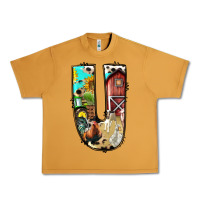 Peanut Butter farm life alphabet lowercase letters u Urban Heavy Tee - BundleAndBundleShop