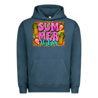 Pigment Midnight Navy summer vibes leopard background Urban Hoodie - Jasminsmagicworld