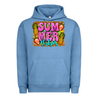 Pigment Pebble Blue summer vibes leopard background Urban Hoodie - Jasminsmagicworld
