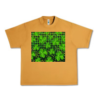 Peanut Butter shamrock and plaid Urban Heavy Tee - RanaPortraitStore