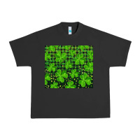 Pigment Black shamrock and plaid Urban Heavy Tee - RanaPortraitStore