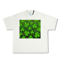 Pistachio shamrock and plaid Urban Heavy Tee - RanaPortraitStore