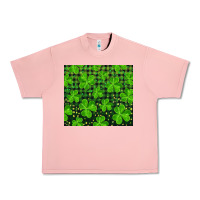 Salmon shamrock and plaid Urban Heavy Tee - RanaPortraitStore