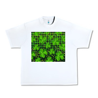 White shamrock and plaid Urban Heavy Tee - RanaPortraitStore