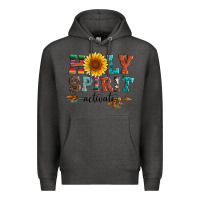 Charcoal Heather holy spirit activate Premium Hoodie - Artiststas
