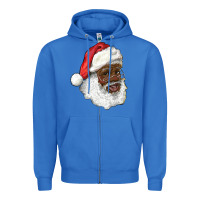 True Royal african american santa Zipper Hoodie - RanaPortraitStore