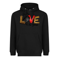 Black for the love of the game ice hockey Heavyweight Hoodie - Jasminsmagicworld
