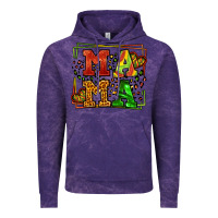 Cloud Purple juneteenth leopard frame mama Mother's Day Vintage Hoodie - LillyAllenDesigns