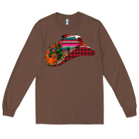 Chestnut Christmas Cowboy Long Sleeve Tee - CowhideDigitalArt