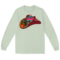 Matcha Christmas Cowboy Long Sleeve Tee - CowhideDigitalArt