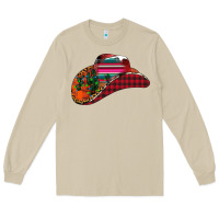 Mushroom Christmas Cowboy Long Sleeve Tee - CowhideDigitalArt