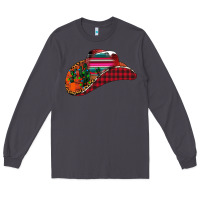 Smoke Christmas Cowboy Long Sleeve Tee - CowhideDigitalArt