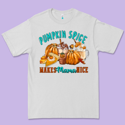 Pumpkin Spice Make Mama Nice Premium Tee Designed By Fadigitalartstudio