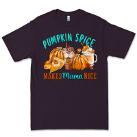Plum Pumpkin Spice Make Mama Nice Premium Tee - FaDigitalArtStudio