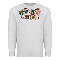 Dove Grey Hohoho Christmas Cows Premium Sweatshirt - RanaPortraitStore
