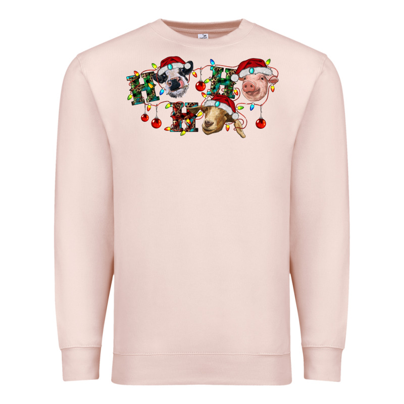 Hohoho Christmas Cows Premium Sweatshirt by RanaPortraitStore | Teevron