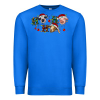 True Royal Hohoho Christmas Cows Premium Sweatshirt - RanaPortraitStore