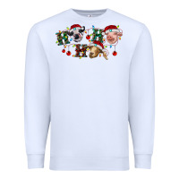 White Hohoho Christmas Cows Premium Sweatshirt - RanaPortraitStore