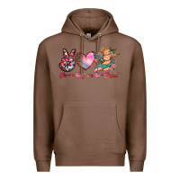 Chestnut peace love cupid Premium Hoodie - RanaPortraitStore