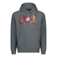 Rock peace love cupid Premium Hoodie - RanaPortraitStore