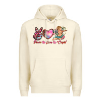 Sandshell peace love cupid Premium Hoodie - RanaPortraitStore