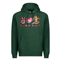 Sports Green peace love cupid Premium Hoodie - RanaPortraitStore