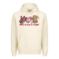 Tofu peace love cupid Premium Hoodie - RanaPortraitStore