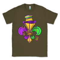 Army Green fleur de lis Classic Tee - OliviaCreatesArt