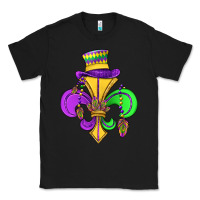Black fleur de lis Classic Tee - OliviaCreatesArt
