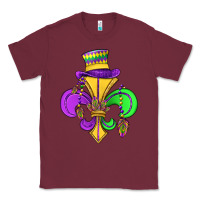Burgundy fleur de lis Classic Tee - OliviaCreatesArt