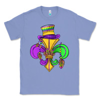 Colony Blue fleur de lis Classic Tee - OliviaCreatesArt