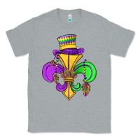 Heather Grey fleur de lis Classic Tee - OliviaCreatesArt