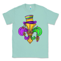 Seafoam fleur de lis Classic Tee - OliviaCreatesArt