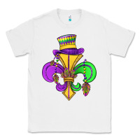 White fleur de lis Classic Tee - OliviaCreatesArt